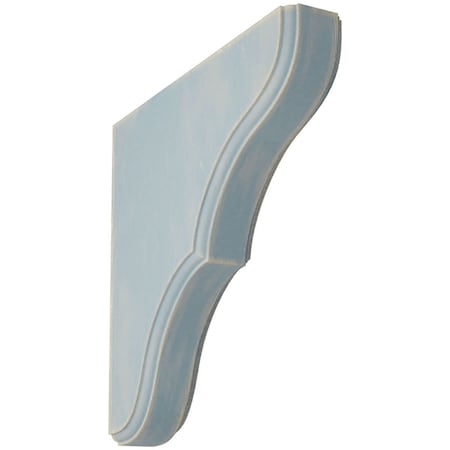 Ekena Millwork 1 3/4"W x 10"D x 10"H Stratford Wood Vintage Decor Bracket, Driftwood Blue BKTWD02X10X10STBU